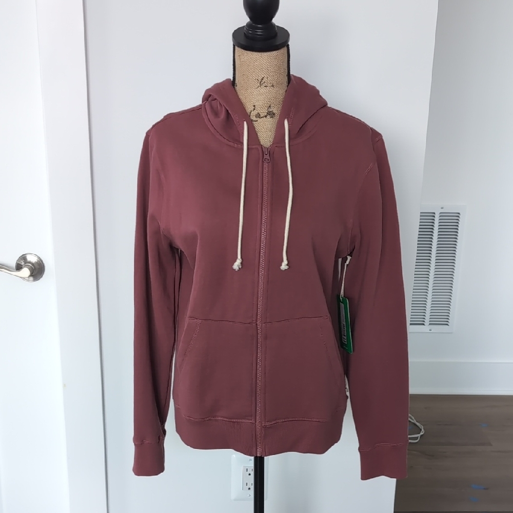 NWT Pact Women's L Mauve Hoodie Jacket